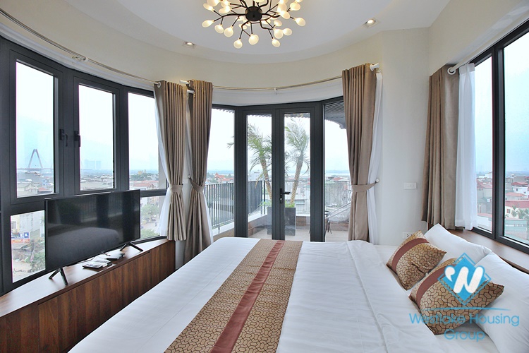 A well-decorated duplex 2 bedrooms apartment for rent in Au Co st, Tay Ho